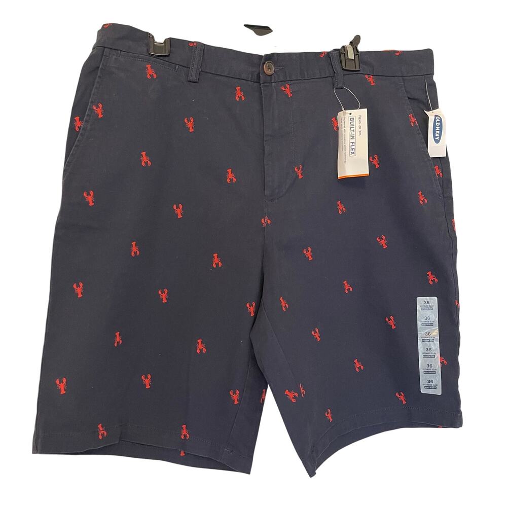 NWT OLD NAVY Men's Ultimate Slim Built-in Flex Bermuda 10" Inseam at Knee SZ 36
